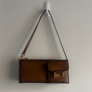 Brown Leather Shoulder Bag